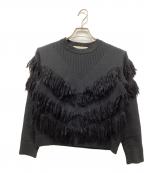 AKIRA NAKAアキラナカ）の古着「フリンジニット」｜ブラック