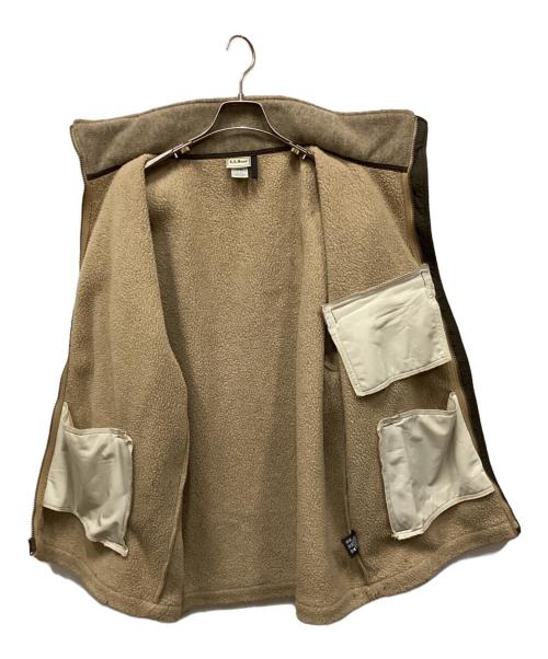 L.L.Bean（エルエルビーン）L.L.Bean (エルエルビーン) エルボーパッチフリースジャケット ベージュ サイズ:Lの古着・服飾アイテム