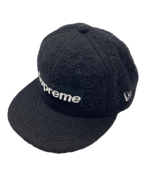 SUPREME（シュプリーム）SUPREME (シュプリーム) New Era (ニューエラ) Brushed Wool Box Logo/ボックスロゴキャップ ブラック サイズ:7 1/2の古着・服飾アイテム