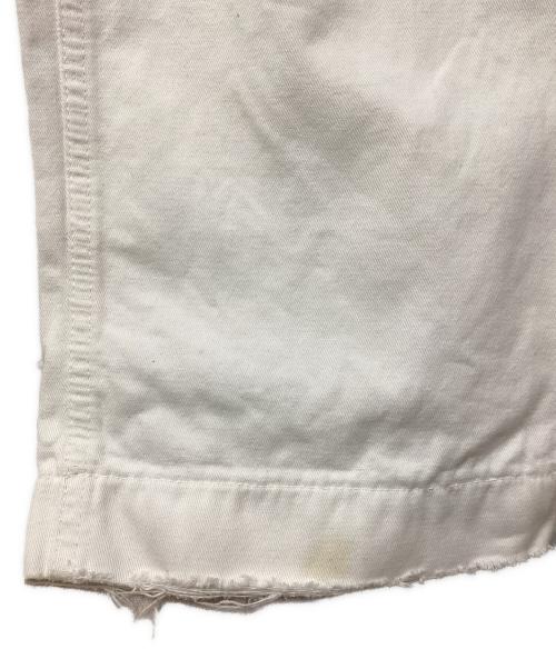 DOLCE & GABBANA（ドルチェ＆ガッバーナ）DOLCE & GABBANA (ドルチェ＆ガッバーナ) ダメージ加工デニムパンツ ホワイト サイズ:46の古着・服飾アイテム