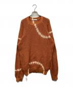 JOURNAL STANDARD relumeジャーナルスタンダード レリューム）の古着「ループメッシュ クルーネックニット」｜オレンジ