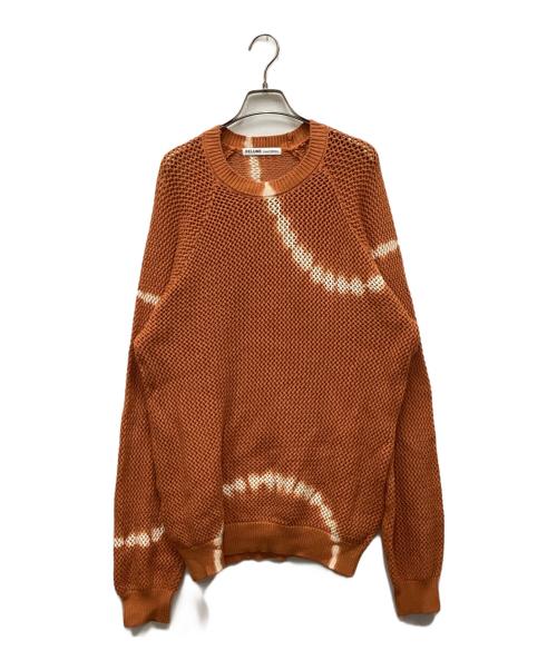 JOURNAL STANDARD relume（ジャーナルスタンダード レリューム）JOURNAL STANDARD relume (ジャーナルスタンダード レリューム) ループメッシュ クルーネックニット オレンジ サイズ:Lの古着・服飾アイテム