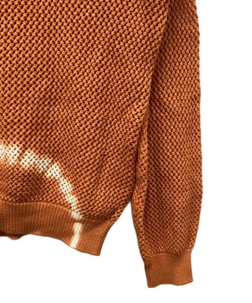 JOURNAL STANDARD relume（ジャーナルスタンダード レリューム）JOURNAL STANDARD relume (ジャーナルスタンダード レリューム) ループメッシュ クルーネックニット オレンジ サイズ:Lの古着・服飾アイテム