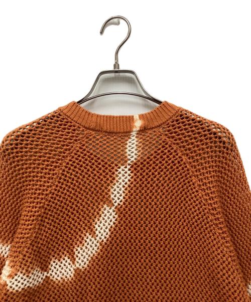 JOURNAL STANDARD relume（ジャーナルスタンダード レリューム）JOURNAL STANDARD relume (ジャーナルスタンダード レリューム) ループメッシュ クルーネックニット オレンジ サイズ:Lの古着・服飾アイテム