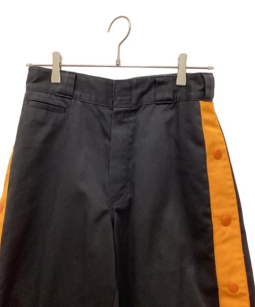 Dickies（ディッキーズ）Dickies (ディッキーズ) myne (マイン) side line snap wide pant/サイドラインスナップワイドパンツ ブラック サイズ:Sの古着・服飾アイテム