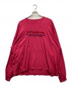 DAIRIKUダイリク）の古着「SCHOOL EMBROIDAREY VINTAGE TEE」｜ピンク