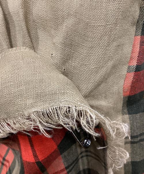 O'NEIL OF DUBLIN（オニールオブダブリン）O'NEIL OF DUBLIN (オニールオブダブリン) リネンラップロングスカート レッド サイズ:GB8の古着・服飾アイテム