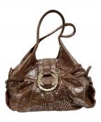 BVLGARIブルガリ）の古着「ハンドバッグ」｜ブラウン×シルバー