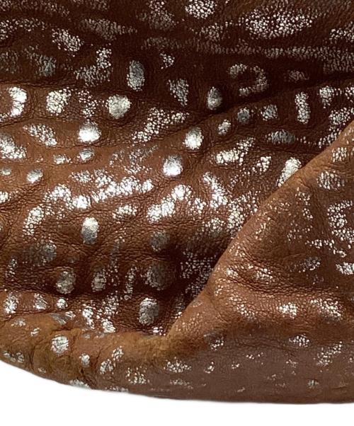 BVLGARI（ブルガリ）BVLGARI (ブルガリ) ハンドバッグ ブラウン×シルバーの古着・服飾アイテム