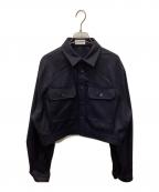 THE RERACSザ リラクス）の古着「CPO Super Short Blouse Shirt/CPOスーパーショートブラウスシャツ」｜ネイビー