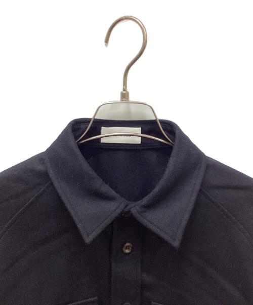 THE RERACS（ザ リラクス）THE RERACS (ザ リラクス) CPO Super Short Blouse Shirt/CPOスーパーショートブラウスシャツ ネイビー サイズ:38の古着・服飾アイテム