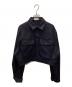 THE RERACS（ザ リラクス）の古着「CPO Super Short Blouse Shirt/CPOスーパーショートブラウスシャツ」｜ネイビー
