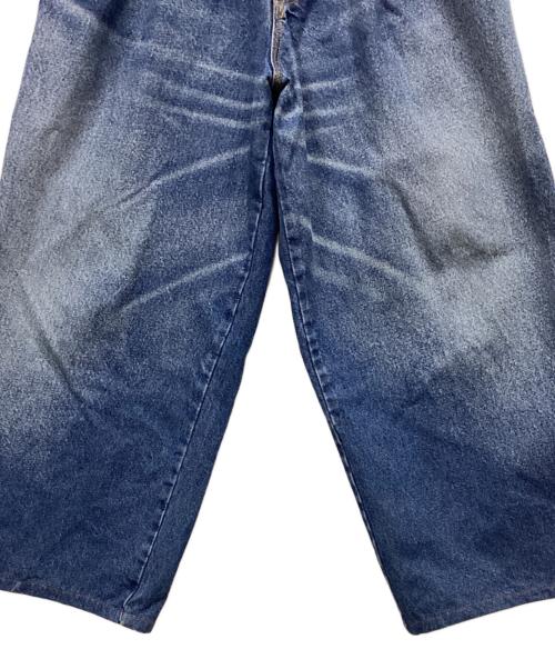 INSCRIRE（アンスクリア）INSCRIRE (アンスクリア) Denim Tuck Wide Pants/デニムタックワイドパンツ インディゴ サイズ:30の古着・服飾アイテム