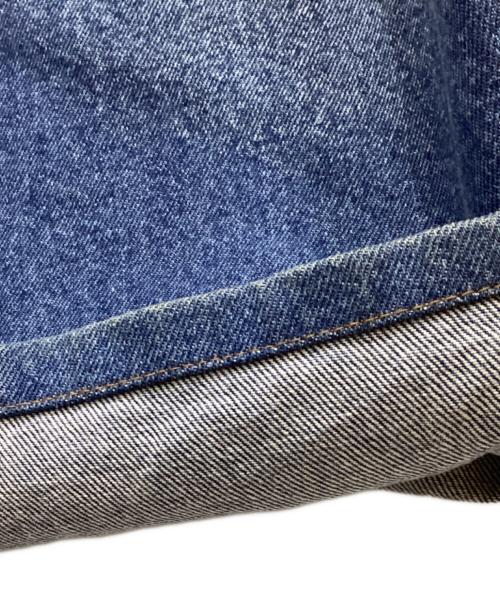 INSCRIRE（アンスクリア）INSCRIRE (アンスクリア) Denim Tuck Wide Pants/デニムタックワイドパンツ インディゴ サイズ:30の古着・服飾アイテム