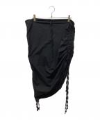 BASERANGEベースレンジ）の古着「PICTORIAL STRAP SKIRT/Pictorial ストラップ スカート」｜ブラック