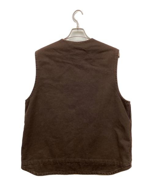 CarHartt（カーハート）CarHartt (カーハート) ダック ワークベスト ブラウン サイズ:Lの古着・服飾アイテム