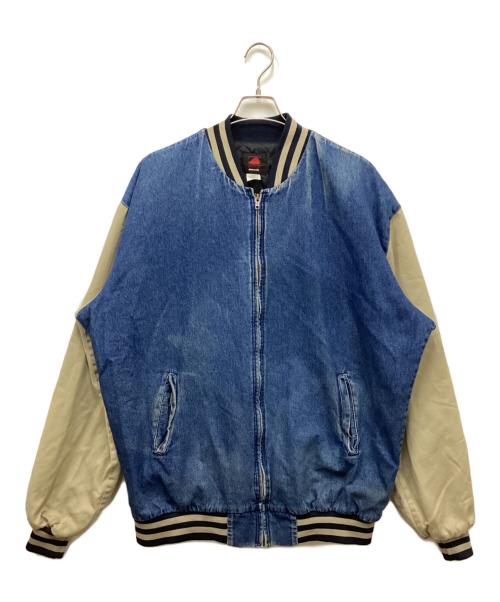 RED KAP（レッド キャップ）RED KAP (レッド キャップ) デニム×ツイル切替スタジャン インディゴ サイズ:XLの古着・服飾アイテム