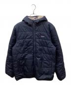 Patagoniaパタゴニア）の古着「Boys Reversible Ready Freddy Hoody/ボーイズリバーシブル」｜アイボリー×ネイビー