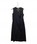 Drawing Numbersドローイングナンバーズ）の古着「ラップノースリーブワンピ」｜ネイビー