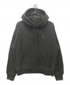 stussyステューシー）の古着「8 BALL EMBROIDERED HOODIE/エイトボールエンブロイダリーフーディー」｜ブラック