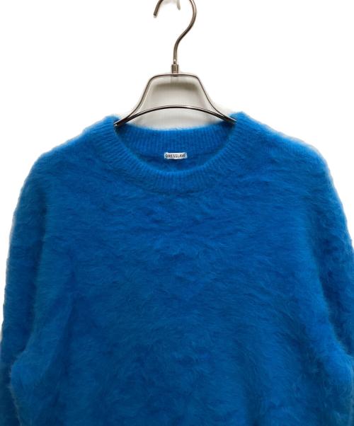 DRESSLAVE（ドレスレイブ）DRESSLAVE (ドレスレイブ) フォックスカシミヤクルーネックプルオーバー ブルー サイズ:38の古着・服飾アイテム