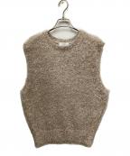SLOBE IENAスローブ イエナ）の古着「ラメフェザーニットベスト」｜グレー