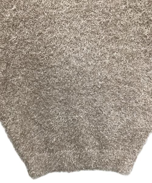 SLOBE IENA（スローブ イエナ）SLOBE IENA (スローブ イエナ) ラメフェザーニットベスト グレー サイズ:FREEの古着・服飾アイテム