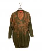 Vivienne Westwood RED LABELヴィヴィアンウエストウッドレッドレーベル）の古着「オーブジャガードニットワンピース」｜グリーン