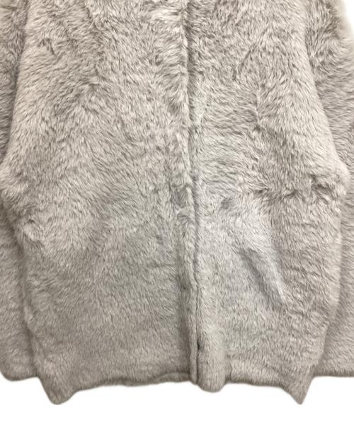 GALLARDA GALANTE（ガリャルダガランテ）GALLARDA GALANTE (ガリャルダガランテ) フェザーヤーンカーディガン ライトグレー サイズ:Freeの古着・服飾アイテム