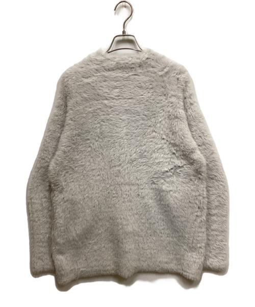 GALLARDA GALANTE（ガリャルダガランテ）GALLARDA GALANTE (ガリャルダガランテ) フェザーヤーンカーディガン ライトグレー サイズ:Freeの古着・服飾アイテム