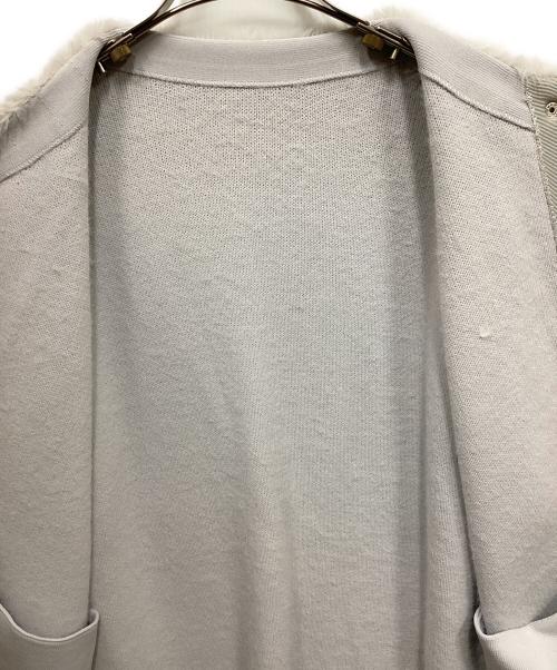 GALLARDA GALANTE（ガリャルダガランテ）GALLARDA GALANTE (ガリャルダガランテ) フェザーヤーンカーディガン ライトグレー サイズ:Freeの古着・服飾アイテム