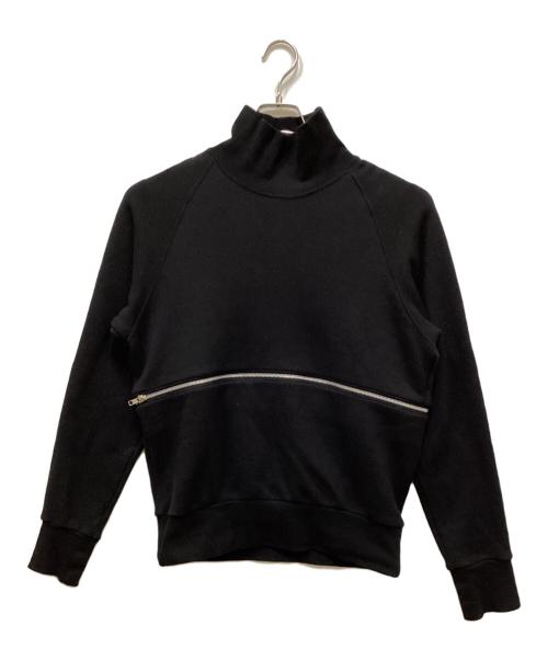 Y's（ワイズ）Y's (ワイズ) ジップハイネックスウェット ブラック サイズ:２の古着・服飾アイテム