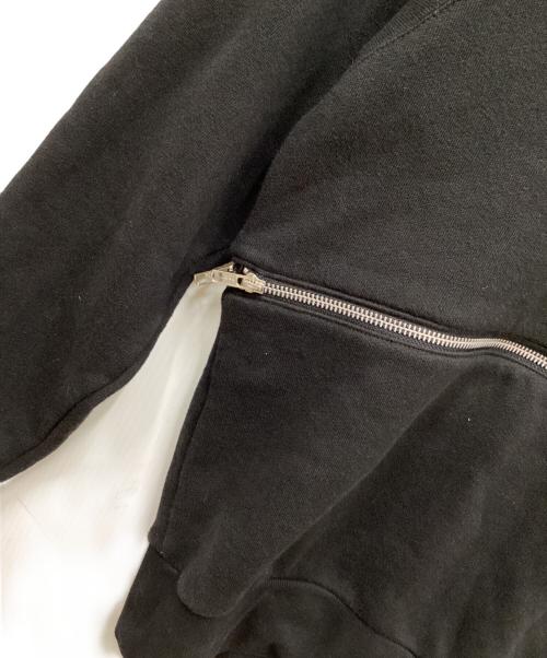 Y's（ワイズ）Y's (ワイズ) ジップハイネックスウェット ブラック サイズ:２の古着・服飾アイテム