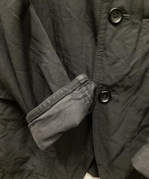 COMME des GARCONS HOMME（コムデギャルソン オム）COMME des GARCONS HOMME (コムデギャルソン オム) ジップアップ ボタン ワークジャケット ブラック サイズ:SSの古着・服飾アイテム