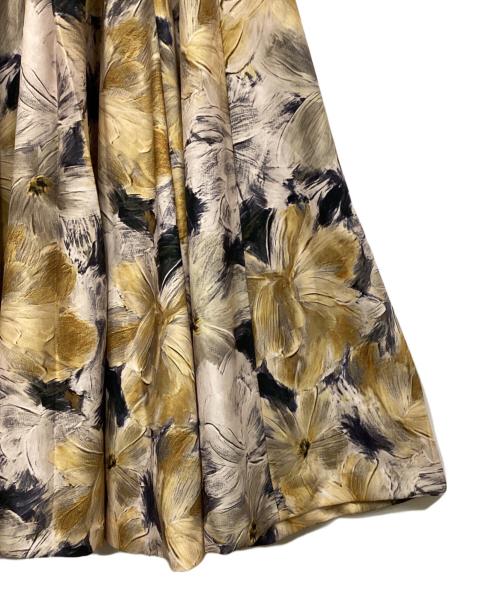 eimy istoire（エイミーイストワール）eimy istoire (エイミーイストワール) タックフレアスカート イエロー サイズ:Sの古着・服飾アイテム