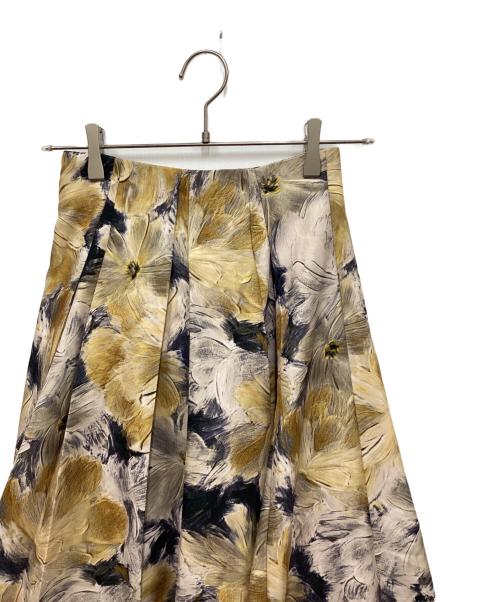 eimy istoire（エイミーイストワール）eimy istoire (エイミーイストワール) タックフレアスカート イエロー サイズ:Sの古着・服飾アイテム