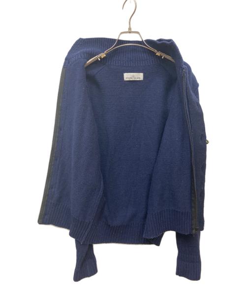 STONE ISLAND（ストーンアイランド）STONE ISLAND (ストーンアイランド) ドライバーズニット ネイビー サイズ:XSの古着・服飾アイテム