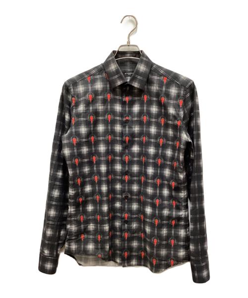 GIVENCHY（ジバンシィ）GIVENCHY (ジバンシィ) チェックシャツ ブラック サイズ:37の古着・服飾アイテム