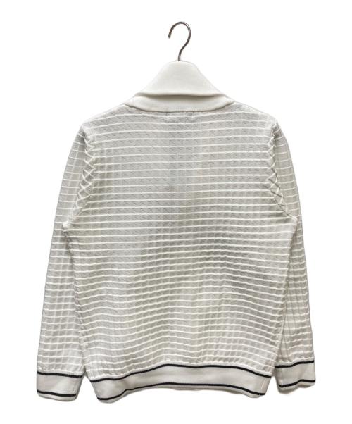 1PIU1UGUALE3 RELAX（ウノピゥウノウグァーレトレ リラックス）1piu1uguale3 relax (ウノピゥウノウグァーレトレ リラックス) ショールカラーカーディガン ホワイト サイズ:Mの古着・服飾アイテム