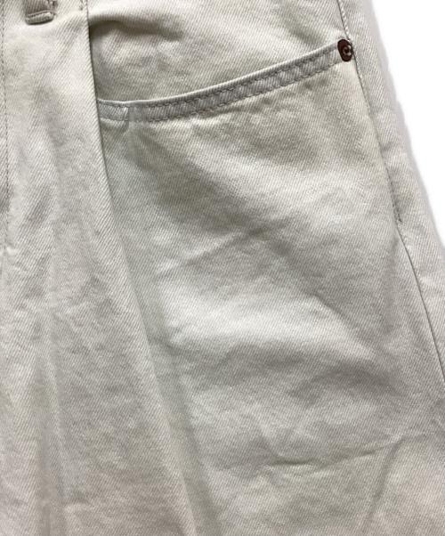 stein（シュタイン）stein (シュタイン) VINTAGE REPRODUCTION WIDE TUCK DENIM ホワイト サイズ:XSの古着・服飾アイテム