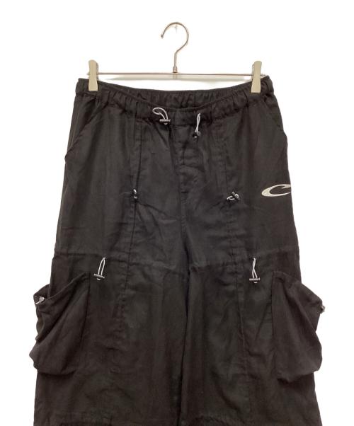 FLAGSTUFF CPG（フラッグスタッフ）FLAGSTUFF CPG (フラッグスタッフ) ピーチスキンアノマリーカーゴパンツ ブラック サイズ:Lの古着・服飾アイテム