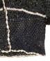 中古・古着 CASA FLINE (カーサフライン) HAND CROCHET KNIT CARDIGAN/ハンドクロシェニットカーディガン  ブラック サイズ:FREE：10000円
