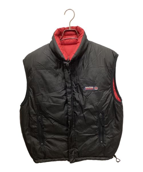 NAUTICA（ノーティカ）NAUTICA (ノーティカ) リバーシブルダウンベスト レッド サイズ:Lの古着・服飾アイテム
