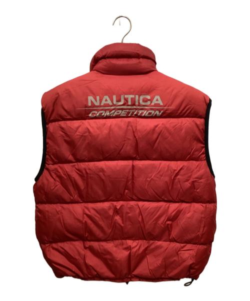 NAUTICA（ノーティカ）NAUTICA (ノーティカ) リバーシブルダウンベスト レッド サイズ:Lの古着・服飾アイテム