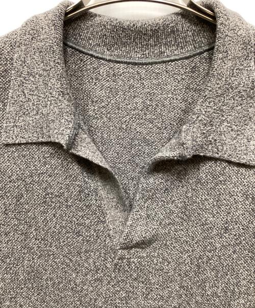 crepuscule（クレプスキュール）crepuscule (クレプスキュール) Light Moss Stitch Polo/ライトモスステッチポロ ネイビー サイズ:3の古着・服飾アイテム