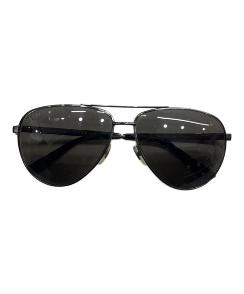 GUCCI（グッチ）GUCCI (グッチ) シェリーラインサングラス グレー サイズ:61-13-140の古着・服飾アイテム