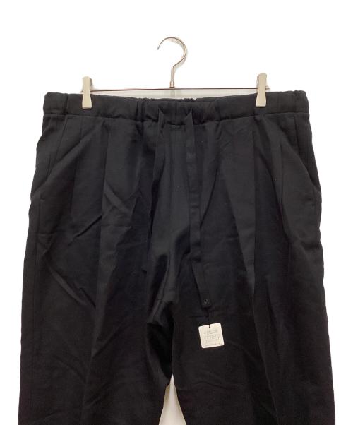 LOOPE（ルーペ）LOOPE (ルーペ) タックイージーパンツ ブラック サイズ:55の古着・服飾アイテム
