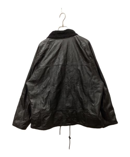 yoused（ユーズド）yoused (ユーズド) Leather Drivers Jacket/レザードライバーズジャケット ブラック サイズ:2の古着・服飾アイテム