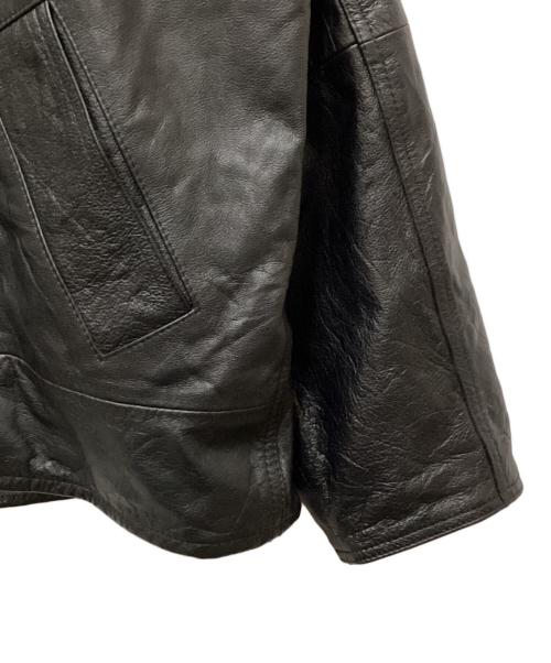 yoused（ユーズド）yoused (ユーズド) Leather Drivers Jacket/レザードライバーズジャケット ブラック サイズ:2の古着・服飾アイテム