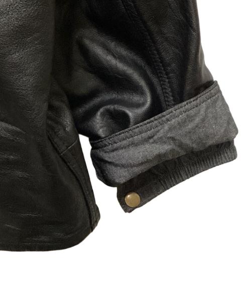 yoused（ユーズド）yoused (ユーズド) Leather Drivers Jacket/レザードライバーズジャケット ブラック サイズ:2の古着・服飾アイテム